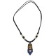Blue Hollow Abstract Necklace